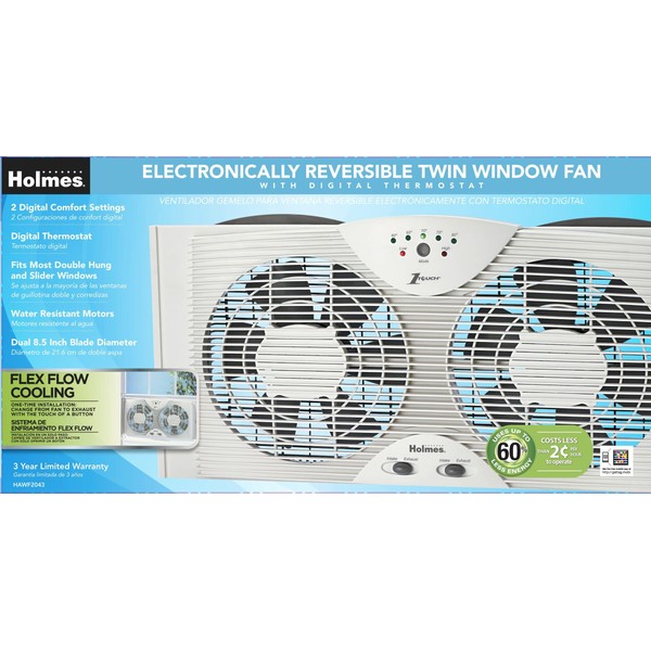 Holmes Window Fan with Digital Thermostat