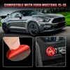 TOMALL Car Engine Button Cover Carbon Fiber Compatible with Ford