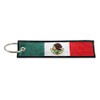 Mexico Flag Key Chain, 100% Embroidered