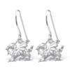 Welsh Dragon Earrings - 925 Sterling Silver - Dangle Fish