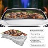 Delerain Funny Cute Dachshunds Puppy Custom Car Windshield Sun Shade,