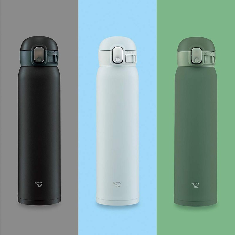 Zojirushi SM-WA60-BA Water Bottle, One-Touch Stainless Steel Mug, Seamless, 20.3