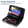 Atufsuat Credit Card Holder, Mini Aluminum Card Wallet RFID Blocking