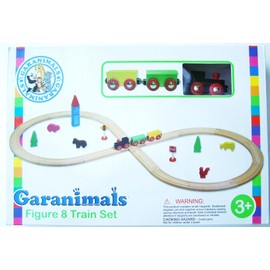 Garanimals Figure 8 Natural Wood Train Set