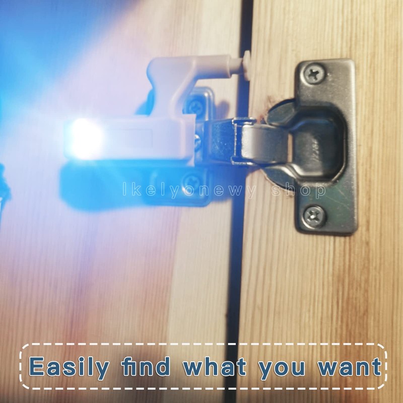lkelyonewy Hinge Led Sensor Light for Kitchen Cabinet Cool White