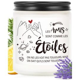 VivaJoy Beste Freundin Geschenk – Geschenk für Damen, Geburtstag, Duftkerze Lavendel, Geschenk für Schwester, ideal als Geschenk für beste Freundin, Frau, Geschenk Beste Schwester, perfekt für