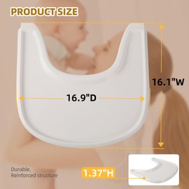 Baby High Chair Tray Compatible with Stokke Tripp Trapp Chair and Baby Bottle Handle for Dr Brown Narrow Baby Bottles
