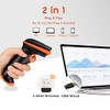 Tera Barcode Scanner Wireless and Wired with Battery Level Indicator