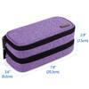 Yarwo インスリンケース 2層式 血糖値測定用品 インスリン注射用品 まとめて収納 コンパクト インスリンポーチ パープル