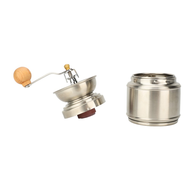 Manual Coffee Grinder Stainless Steel Solid Wood Hand Coffee Bean