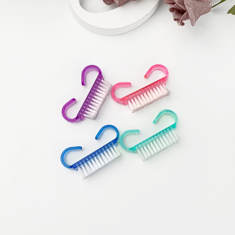 Handle Grip Nail Brush, 24 Pack Small Fingernail Brushes, Hand