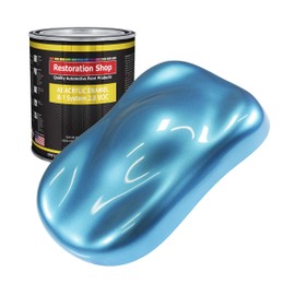 Restoration Shop - Electric Blue Metallic Acrylic Enamel Auto Paint - Gallon Paint Color Only - Professional Single Stage High Gloss Automotive, Car, Truck, Equipment Coating, 2.8 VOC