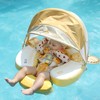 Mambobaby Float with Canopy & Tail Baby Pool Float Non-Inflatable