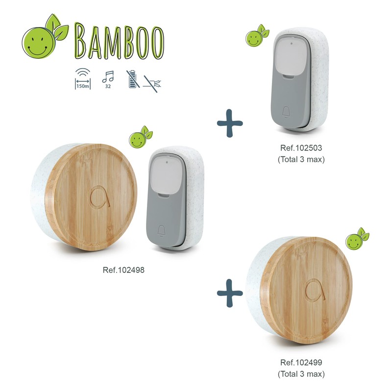 Additional Call Button - Bamboo Avidsen Range - Bell Button