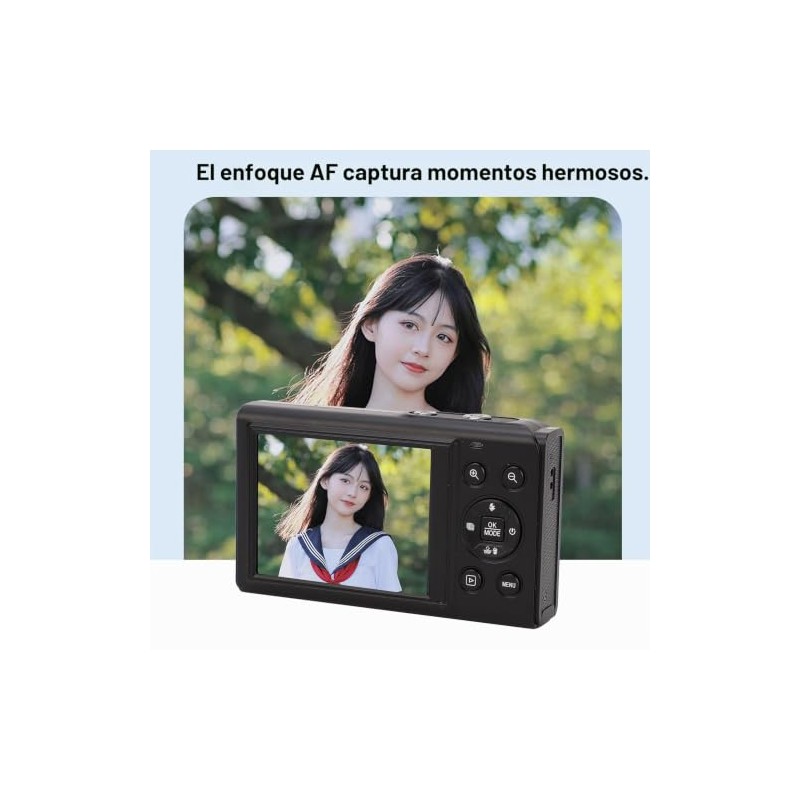 Cámara Digital 5K 80MP con WiFi para Vlog y Pantalla
