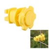 Aisetmoon 25 Pcs Screw Tight Round Post Insulator Fence Wire
