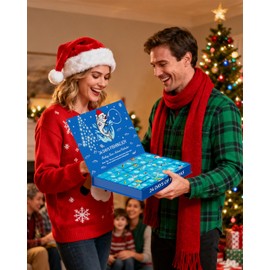 Fishing Advent Calendar 2025, 24 Days Christmas Gifts Countdown Lure Fishing Tackle Kit For Adult Men Teen, Fish Bait Set for Fisherman Boys Friends Boyfriends, Xmas Surprise Gift