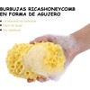 Esponjas de Baño Naturales Panal de Abeja QICHEN 3 Pcs