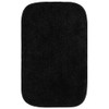 Garland Rug Traditional Nylon Washable Black 5 Piece Set -