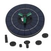 Mipcase Solar Fountain Pump with RGB Lights Solar Feature for