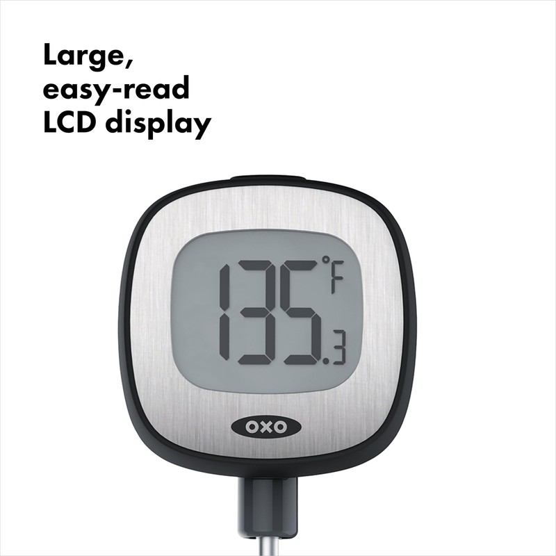 OXO Good Grips Chef's Precision Digital Instant Read Thermometer, Metallic