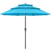 ABCCANOPY 9Ft 3 Tiers Market Umbrella, Outdoor Table Umbrella for