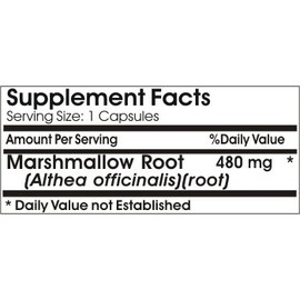 Naturetition Supplements Marshmallow Root 480mg ~ 100 Capsules - No Additives