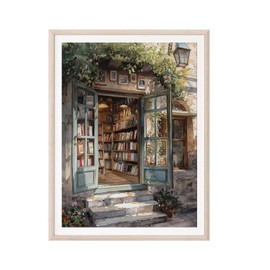 Libros, arte artístico, lienzo de pared, libros florales vintage, impresos, librería, cartel, biblioteca, botánica, arte, decoración de pared, para el hogar, escuela, dormitorio, biblioteca, lectura,