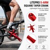 FREERDNG for Litepro Folding Bike Crankset Ultra-Light Square Crank 170MM