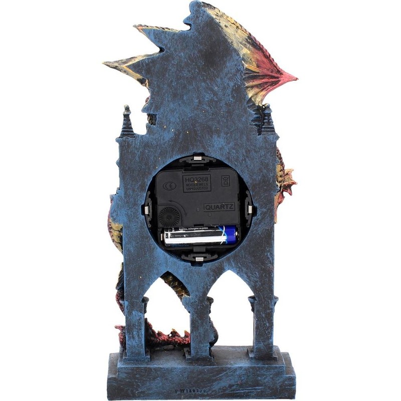 Nemesis Now AL50380 Time Guardian Clock 17cm Red