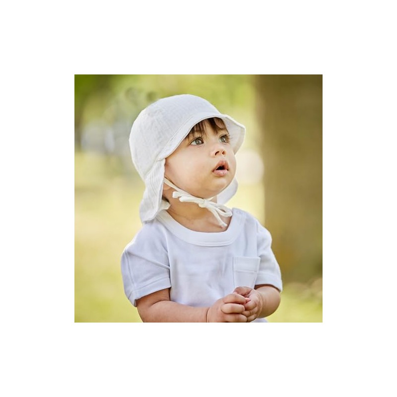 maximo GOTS Baby Cap Band Muslin Neck Protection Lining UV