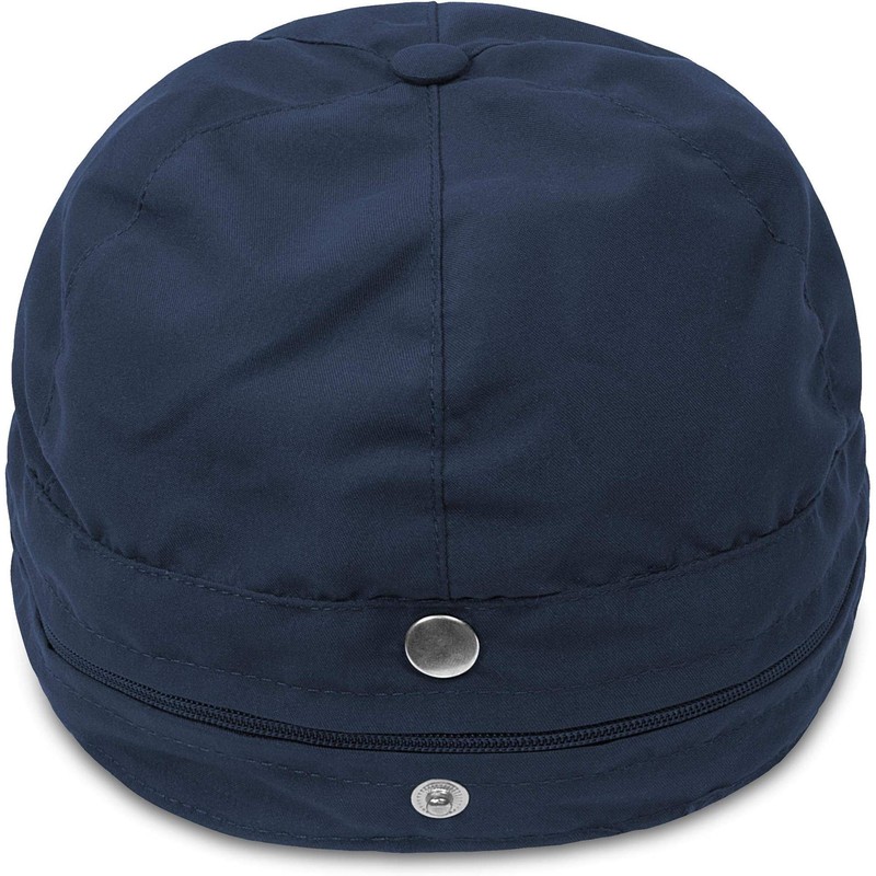 normani Savannah Summer Cap with Roll-Up Neck Protection, navy