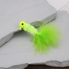 Briny River 30Pcs Feather Jig Head Hook Crappie Jigs Fishing
