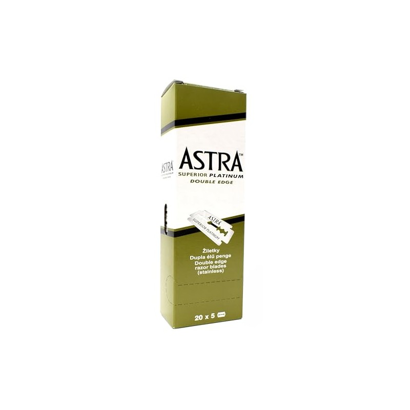 Razor Blades Club Astra Platinum Double Edge Razor Blades, Made