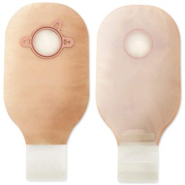 New Image HOLLISTER Ostomy Pouch New Image 2 1/4"Two-Piece System 12" Length Drainable (#18003, Sold Per Box)