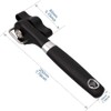 Safety can opener, stainless steel, ergonomic non-slip design with smooth