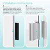 CERF ROUGE Frameless Shower Door Handle with Magnetic Strike -