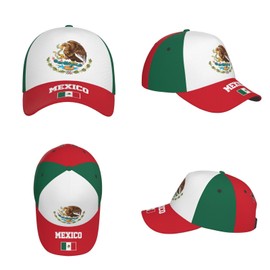 Mexico Flag Baseball Cap for Men Women,Cute Mexico Patriotic Baseball Hat Trucker Hats Snapback Hat Breathable Adjustable Running Summer Hats Outdoor