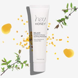 Hey Honey Relax Propolis & Honey Redness Relief Face moisturizer | Oil-free soothing and calming rosacea-prone skin sensitive and itch skin | 2.2 oz