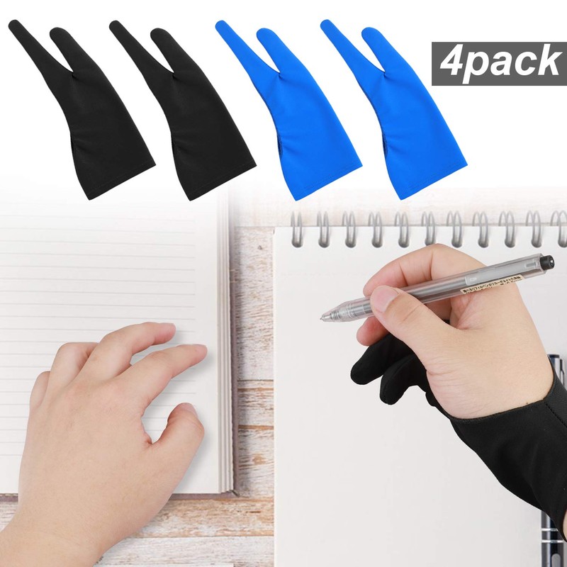 EastyGold Artist Drawing Tablet Gloves Two Finger Graphics Painting Glove