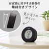 Tanita TT-585 BK Thermometer/Hygrometer, Clock, Temperature, Humidity, Digital, Tabletop, Magnet,