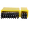 36Pcs Stamping Punch Tool Number(0‑9) Letter (A‑Z‑&amp;) High Carbon Steel