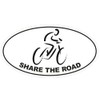 Generic Bicycle Oval Bumper Sticker D2155 Euro Oval Share The