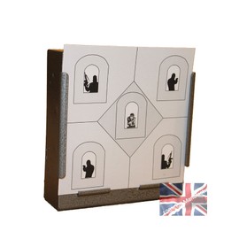 CL Print Solutions 100 x 17cm Counter Terrorist House Air Rifle Pistol Targets (100gsm