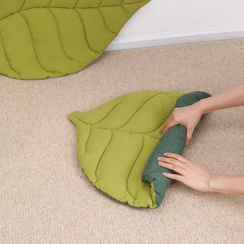 FineUsea Leaf Pet Bed & Mat for Cats and Dogs