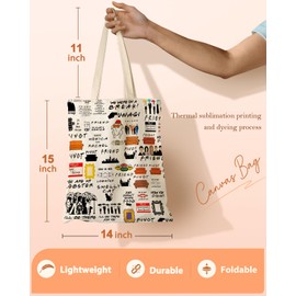 Miss Adola Tote Bag for Women Girls Aesthetic Canvas Tote Bag Inspired Gift Reusable Casual Bag for Work Shopping Travel, Old Friend