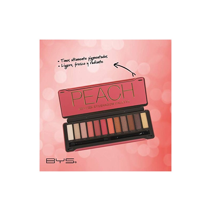 Paleta 12 Sombras Opacas y Metalicas, Roba Miradas, Peach, Paquete