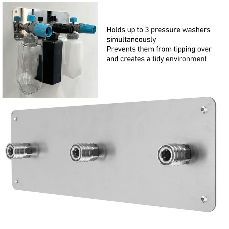 Pressure Washer Organizer Rack, Wall Mounted Stainless Steel Foam Pressure