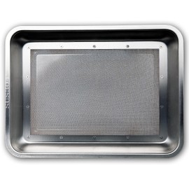 Mogobe Trim Tray, Made of Stainless Steel with Detachable 150 Micron Screen, Size in 15.5" x 11.5"