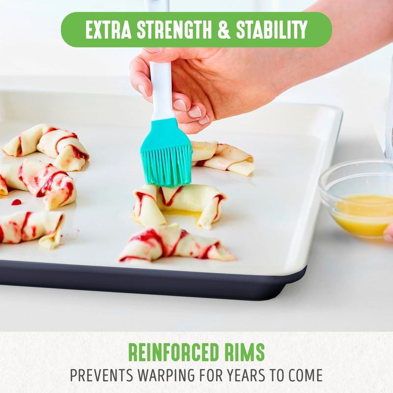 GreenLife Bakeware Healthy Ceramic Nonstick (18" x 13") Half Cookie